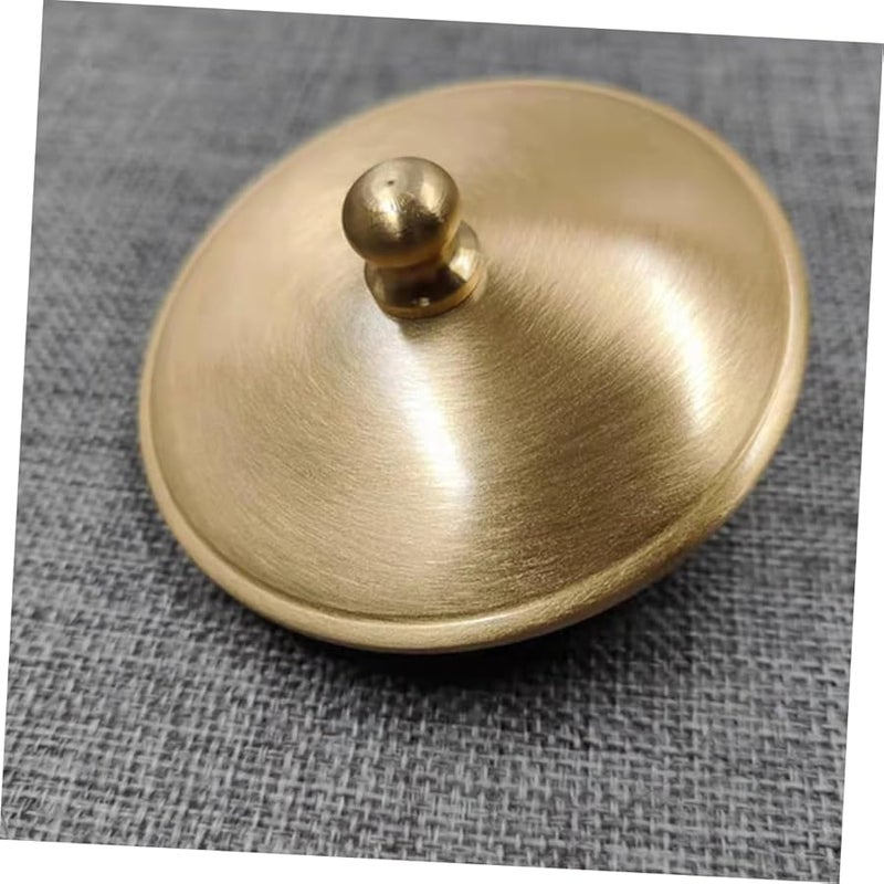 غطاء من النحاس لصينية الرماد الخالية من الدخان، غطاء مقاوم للرياح لعلبة التخزين المعدنية، ديكور للمنزل والشرفة - Image 3